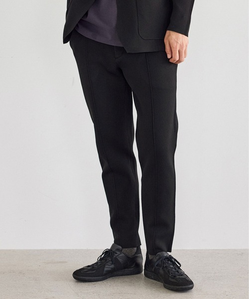 JUN STANDARD PICKS（ジュンスタンダードピックス）の「ミラノリブGOODフィットスラックス/セットアップ対応（スラックス・メンズ・ブラック/グレー・M/LL/L）」の18枚目の写真