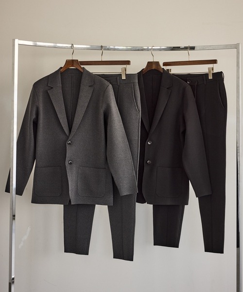 JUN STANDARD PICKS（ジュンスタンダードピックス）の「ミラノリブGOODフィットスラックス/セットアップ対応（スラックス・メンズ・ブラック/グレー・M/LL/L）」の20枚目の写真