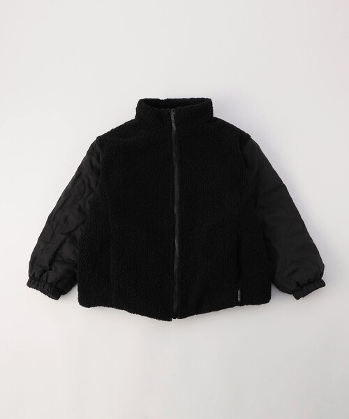 COMME CA ISM(コムサイズム)の「【オンライン限定カラー:ブラック】リバーシブル キルト×ボア ブルゾン(ブルゾン・キッズ・ネイビー/ブラック/カーキ・100cm/120cm/130cm/140cm/150cm/110cm)」の10枚目の写真