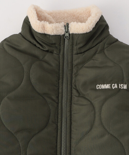 COMME CA ISM(コムサイズム)の「【オンライン限定カラー:ブラック】リバーシブル キルト×ボア ブルゾン(ブルゾン・キッズ・ネイビー/ブラック/カーキ・100cm/120cm/130cm/140cm/150cm/110cm)」の12枚目の写真