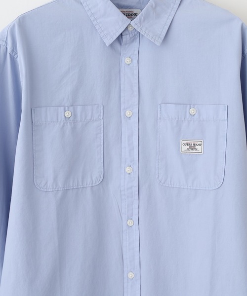 GUESS JEANS（ゲスジーンズ）の「GUESS JEANS GJ SS REG POCKET SHIRT ゲス ダブル胸ポケット（シャツ/ブラウス・メンズ・スカイブルー/ホワイト・XL/M/L）」の6枚目の写真