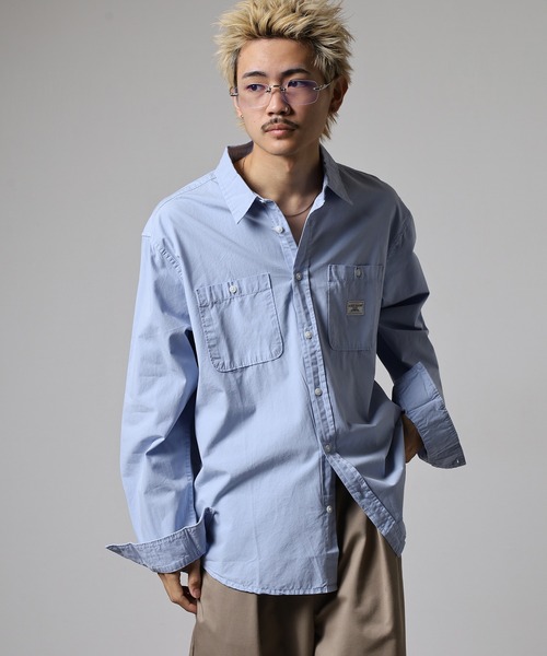 GUESS JEANS（ゲスジーンズ）の「GUESS JEANS GJ SS REG POCKET SHIRT ゲス ダブル胸ポケット（シャツ/ブラウス・メンズ・スカイブルー/ホワイト・XL/M/L）」の17枚目の写真