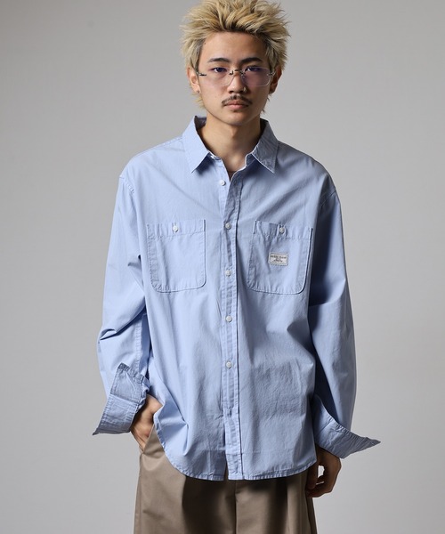 GUESS JEANS（ゲスジーンズ）の「GUESS JEANS GJ SS REG POCKET SHIRT ゲス ダブル胸ポケット（シャツ/ブラウス・メンズ・スカイブルー/ホワイト・XL/M/L）」の15枚目の写真