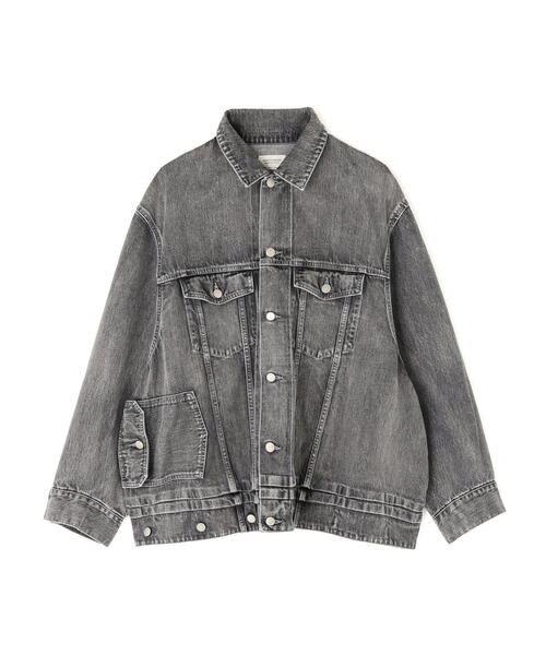 beautiful people（ビューティフルピープル）の「beautiful people/ビューティフルピープル/double-end selvedge denim blouson blk bleach（デニムジャケット・レディース・ブラック・38/42）」の16枚目の写真