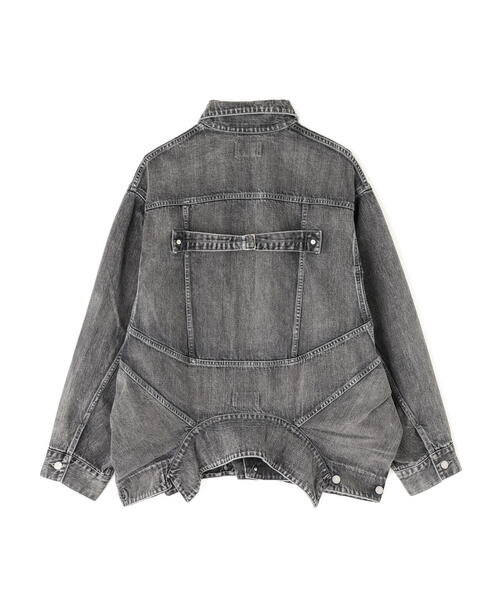 beautiful people（ビューティフルピープル）の「beautiful people/ビューティフルピープル/double-end selvedge denim blouson blk bleach（デニムジャケット・レディース・ブラック・38/42）」の17枚目の写真