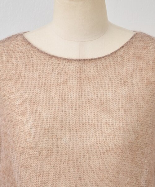 BEARDSLEY(ビアズリー)の「シアーモヘア袖パフプルオーバー(ニット/セーター・レディース・チャコールグレー/ベージュ・FREE)」の20枚目の写真