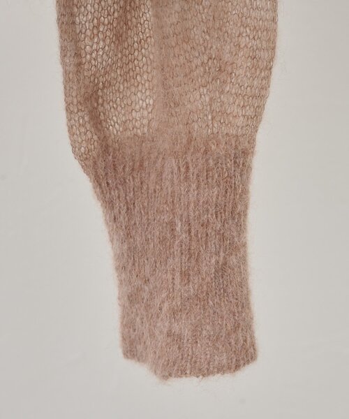 BEARDSLEY(ビアズリー)の「シアーモヘア袖パフプルオーバー(ニット/セーター・レディース・チャコールグレー/ベージュ・FREE)」の21枚目の写真