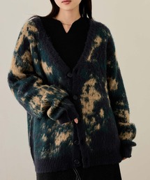 nAvy モヘアタッチマーブルカーディガン ユニセックス