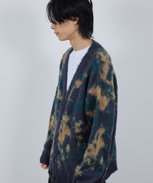 NAVY（ネイビー）の「nAvy モヘアタッチマーブルカーディガン ユニセックス（カーディガン/ボレロ・メンズ・ベージュ系その他/ブルー系その他/ネイビー系・L/M/S/XL）」の6枚目の写真