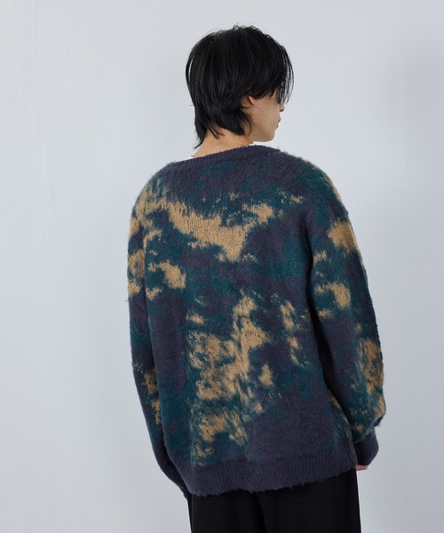 NAVY（ネイビー）の「nAvy モヘアタッチマーブルカーディガン ユニセックス（カーディガン/ボレロ・メンズ・ベージュ系その他/ブルー系その他/ネイビー系・L/M/S/XL）」の7枚目の写真