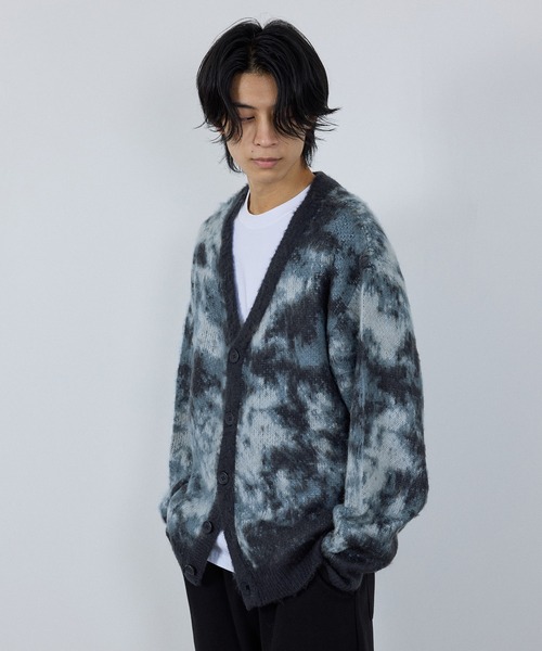 NAVY（ネイビー）の「nAvy モヘアタッチマーブルカーディガン ユニセックス（カーディガン/ボレロ・メンズ・ベージュ系その他/ブルー系その他/ネイビー系・L/M/S/XL）」の9枚目の写真