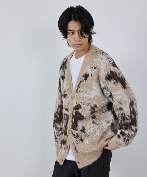 NAVY（ネイビー）の「nAvy モヘアタッチマーブルカーディガン ユニセックス（カーディガン/ボレロ・メンズ・ベージュ系その他/ブルー系その他/ネイビー系・L/M/S/XL）」の11枚目の写真