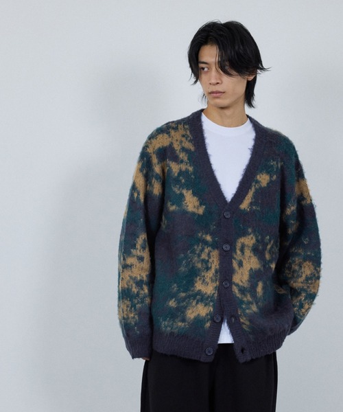 NAVY（ネイビー）の「nAvy モヘアタッチマーブルカーディガン ユニセックス（カーディガン/ボレロ・メンズ・ベージュ系その他/ブルー系その他/ネイビー系・L/M/S/XL）」の4枚目の写真