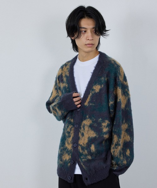 NAVY（ネイビー）の「nAvy モヘアタッチマーブルカーディガン ユニセックス（カーディガン/ボレロ・メンズ・ベージュ系その他/ブルー系その他/ネイビー系・L/M/S/XL）」の5枚目の写真