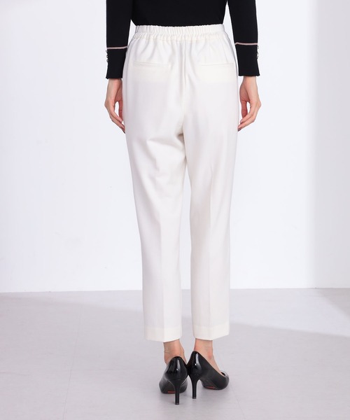 GALLORIA(ギャローリア)の「【キレメクパンツ】2WAYストレッチ起毛ゆるテーパードパンツ(その他パンツ・レディース・ブラック/オフホワイト/グレー/チャコールグレー・S/M/L/LL)」の6枚目の写真