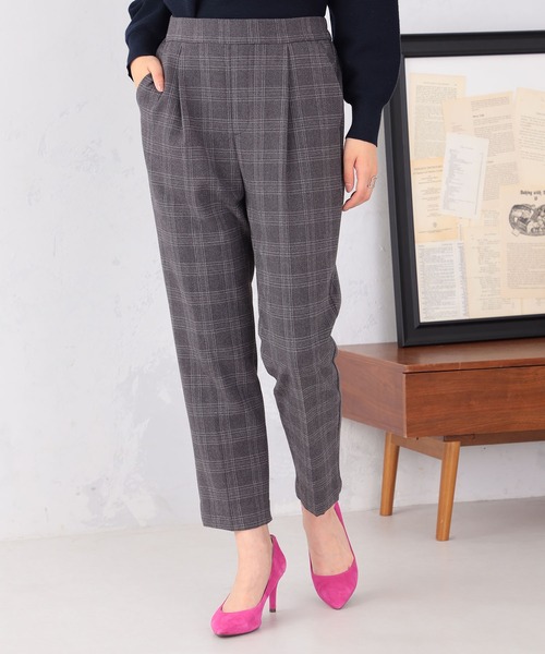 GALLORIA(ギャローリア)の「【キレメクパンツ】2WAYストレッチ起毛ゆるテーパードパンツ(その他パンツ・レディース・ブラック/オフホワイト/グレー/チャコールグレー・S/M/L/LL)」の13枚目の写真