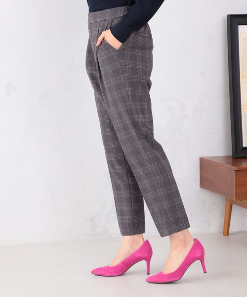 GALLORIA(ギャローリア)の「【キレメクパンツ】2WAYストレッチ起毛ゆるテーパードパンツ(その他パンツ・レディース・ブラック/オフホワイト/グレー/チャコールグレー・S/M/L/LL)」の14枚目の写真