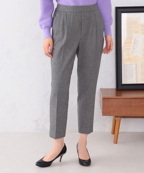 GALLORIA(ギャローリア)の「【キレメクパンツ】2WAYストレッチ起毛ゆるテーパードパンツ(その他パンツ・レディース・ブラック/オフホワイト/グレー/チャコールグレー・S/M/L/LL)」の18枚目の写真