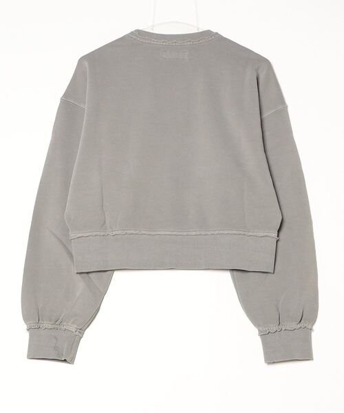 KIRSH（キルシー）の「KIRSH Pigment-Dyed Cropped Sweatshirt　ピグメント ダイアーチ チェリー クロップ スウェット（スウェット・レディース・ブラウン/グレー/ピンク・1）」の19枚目の写真