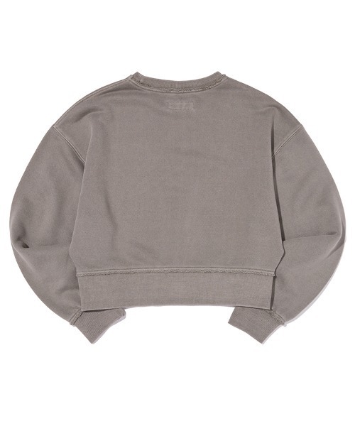 KIRSH（キルシー）の「KIRSH Pigment-Dyed Cropped Sweatshirt　ピグメント ダイアーチ チェリー クロップ スウェット（スウェット・レディース・ブラウン/グレー/ピンク・1）」の5枚目の写真
