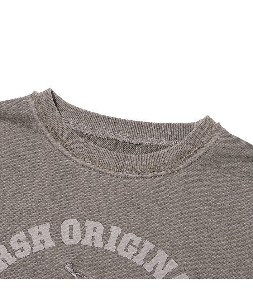KIRSH（キルシー）の「KIRSH Pigment-Dyed Cropped Sweatshirt　ピグメント ダイアーチ チェリー クロップ スウェット（スウェット・レディース・ブラウン/グレー/ピンク・1）」の6枚目の写真