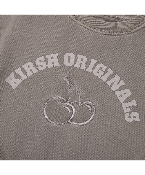 KIRSH（キルシー）の「KIRSH Pigment-Dyed Cropped Sweatshirt　ピグメント ダイアーチ チェリー クロップ スウェット（スウェット・レディース・ブラウン/グレー/ピンク・1）」の7枚目の写真