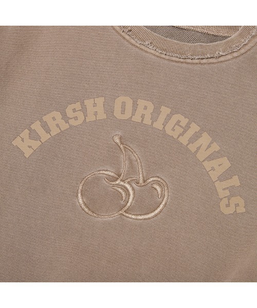 KIRSH（キルシー）の「KIRSH Pigment-Dyed Cropped Sweatshirt　ピグメント ダイアーチ チェリー クロップ スウェット（スウェット・レディース・ブラウン/グレー/ピンク・1）」の12枚目の写真
