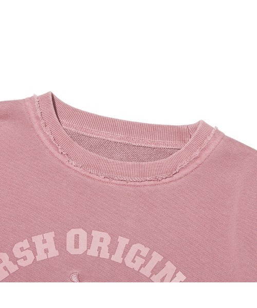 KIRSH（キルシー）の「KIRSH Pigment-Dyed Cropped Sweatshirt　ピグメント ダイアーチ チェリー クロップ スウェット（スウェット・レディース・ブラウン/グレー/ピンク・1）」の16枚目の写真