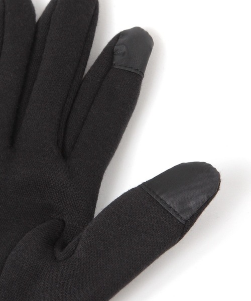 GLOBAL WORK(グローバルワーク)の「ジャージスマホグローブ/600216(手袋・レディース・ライトグレー/ブラック・LARGE/MEDIUM)」の5枚目の写真