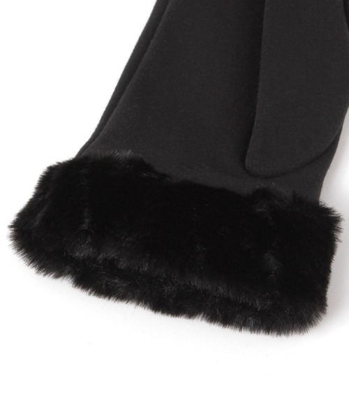 GLOBAL WORK(グローバルワーク)の「ジャージスマホグローブ/600216(手袋・レディース・ライトグレー/ブラック・LARGE/MEDIUM)」の6枚目の写真