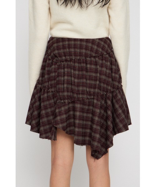 LAGUA GEM(ラグアジェム)の「FRILL CHECK スカート(スカート・レディース・レッド/ブラック・X-SMALL/SMALL/MEDIUM)」の14枚目の写真