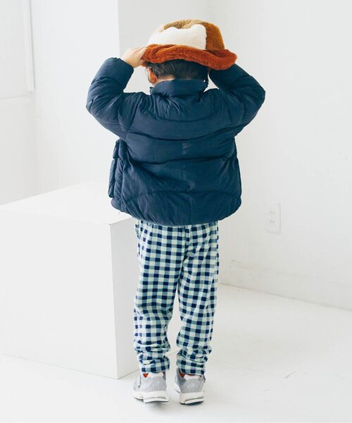 p.premier（ピードットプルミエ）の「【ジュニア対応】ベロアタッチのメルティ起毛フリースぬくぬくタックパンツ（その他パンツ・キッズ・ブルー/その他2/ブラック/ブラウン・80/90/100/110/120/130/140）」の9枚目の写真