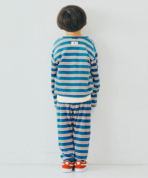 p.premier（ピードットプルミエ）の「【ジュニア対応】ベロアタッチのメルティ起毛フリースぬくぬくタックパンツ（その他パンツ・キッズ・ブルー/その他2/ブラック/ブラウン・80/90/100/110/120/130/140）」の13枚目の写真