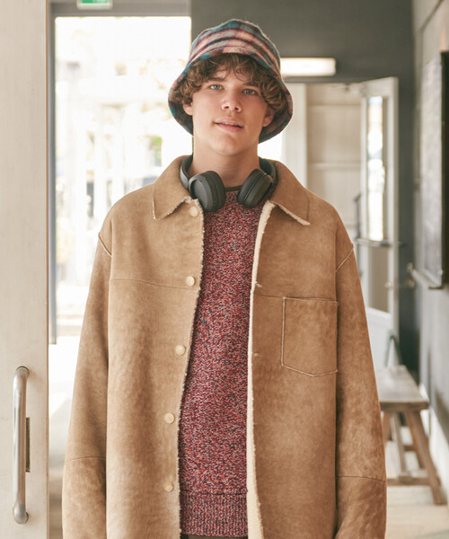 Bshop（ビショップ）の「cableami | ウールシャギー バケットハット（ハット・レディース・ターコイズブルー/ネイビー・M）」の9枚目の写真