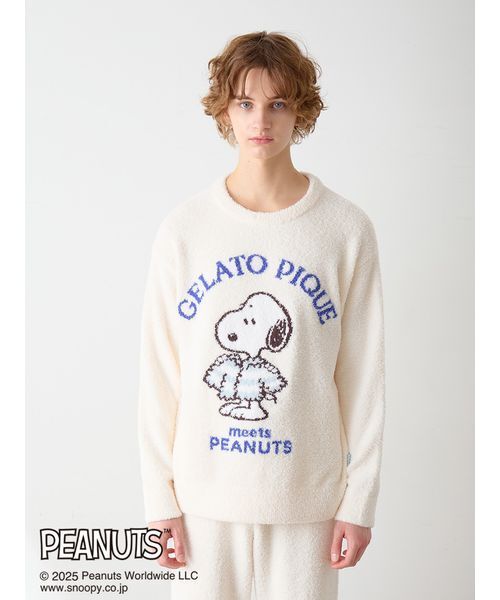 PEANUTS】【HOMME】オリジナルアート ジャガードプルオーバー（ルーム