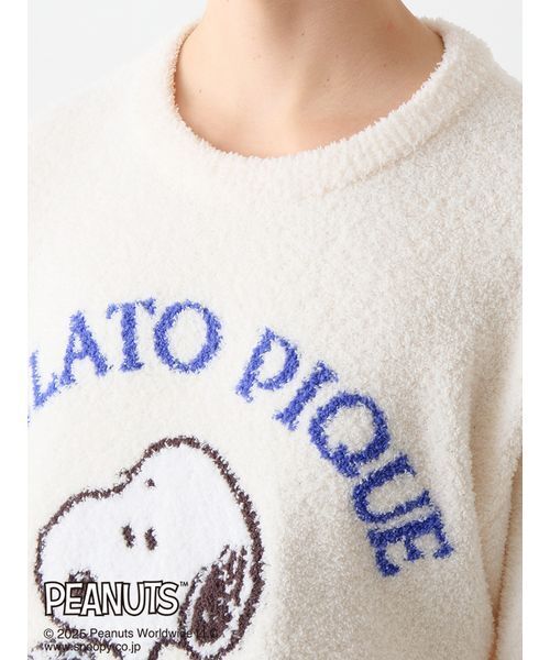 gelato pique（ジェラートピケ）の「【PEANUTS】【HOMME】オリジナルアート ジャガードプルオーバー（ルームウェア/パジャマ・メンズ・オフホワイト/チャコールグレー・M/L）」の12枚目の写真