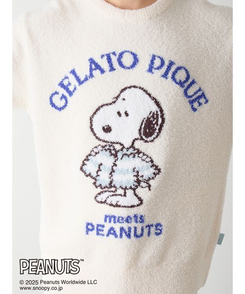 gelato pique（ジェラートピケ）の「【PEANUTS】【HOMME】オリジナルアート ジャガードプルオーバー（ルームウェア/パジャマ・メンズ・オフホワイト/チャコールグレー・M/L）」の16枚目の写真