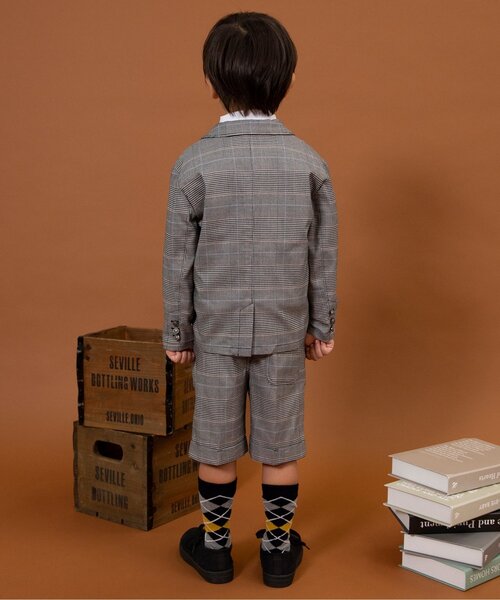 BREEZE（ブリーズ）の「【WEB限定】フォーマルセットアップ(短パンツ)（スーツセット・キッズ・グレー/グリーン・110/120/130/90/100）」の6枚目の写真