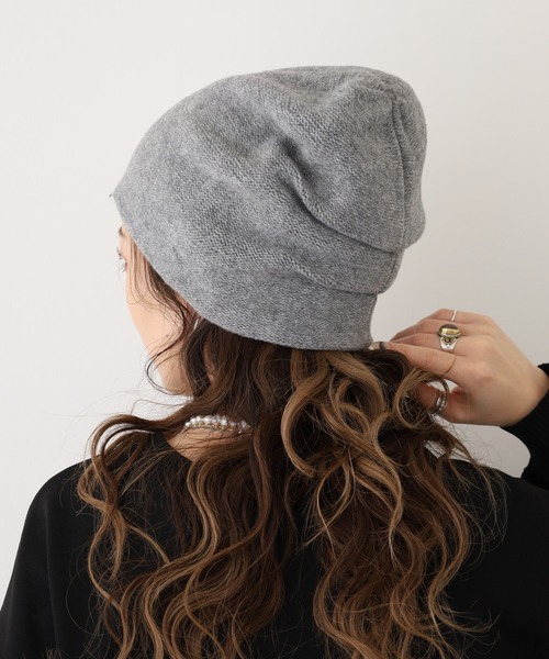 FUNALIVE（ファンアライブ）の「ボリュームワッチ（ニットキャップ/ビーニー・レディース・ブラック/グレー/チャコールグレー・FREE）」の3枚目の写真