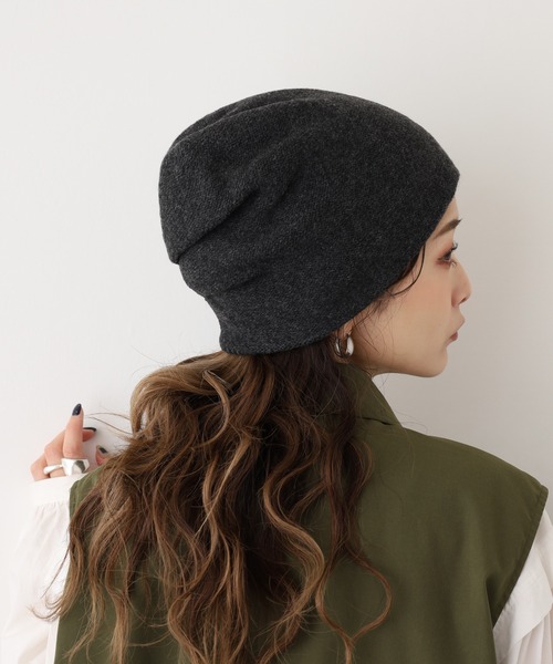 FUNALIVE（ファンアライブ）の「ボリュームワッチ（ニットキャップ/ビーニー・レディース・ブラック/グレー/チャコールグレー・FREE）」の2枚目の写真