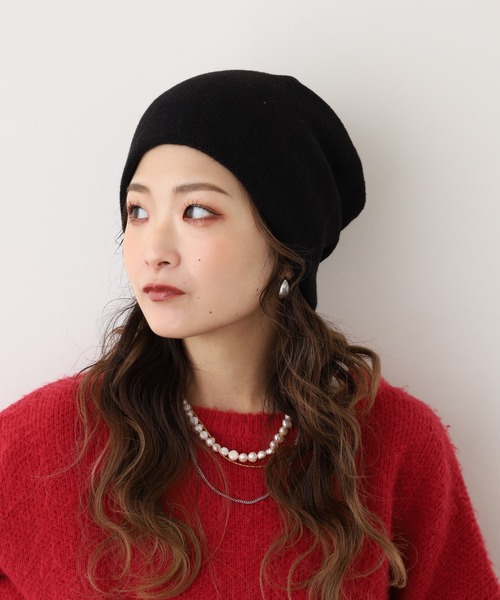 FUNALIVE（ファンアライブ）の「ボリュームワッチ（ニットキャップ/ビーニー・レディース・ブラック/グレー/チャコールグレー・FREE）」の4枚目の写真