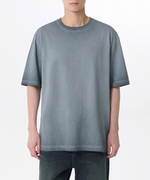 ルナ ダイング リラックスド クルーネックTシャツ [グレーッシュブルー]