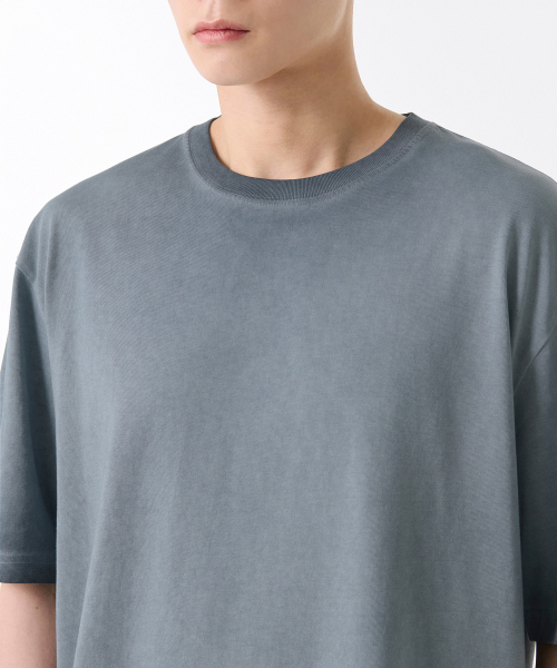 MUSINSA STANDARD（ムシンサスタンダード）の「ルナ ダイング リラックスド クルーネックTシャツ [グレーッシュブルー]（Tシャツ/カットソー・メンズ・その他・SMALL/LARGE/X-LARGE/XX-LARGE/XXX-LARGE/MEDIUM）」の3枚目の写真
