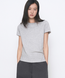 [クールタンダード] ウィメンズ ベーシック クルーネック Tシャツ [ミディアムグレー]