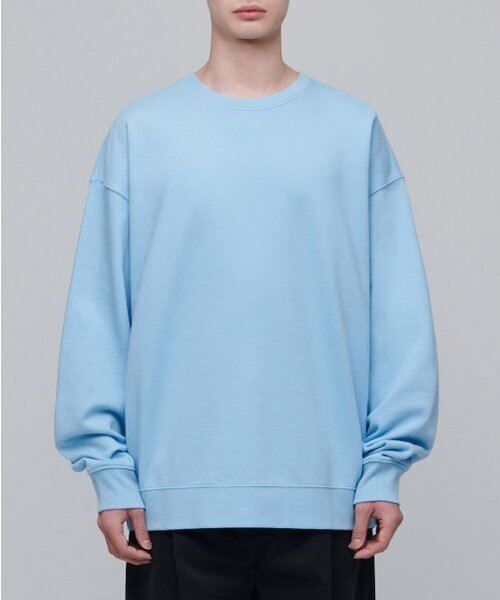 MUSINSA STANDARD（ムシンサスタンダード）の「オーバーサイズスウェットシャツ[スカイブルー]（スウェット・メンズ・その他・SMALL/MEDIUM/LARGE/X-LARGE/XX-LARGE/XXX-LARGE）」の2枚目の写真