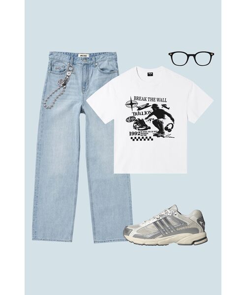 TRILLION(トリリオン)の「スケートボード ピグメント グラフィック 半袖Tシャツ(ホワイト)(Tシャツ/カットソー・レディース・その他・MEDIUM/LARGE/X-LARGE)」の12枚目の写真
