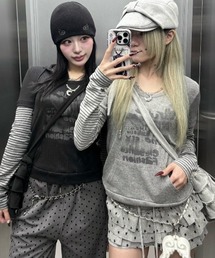 Never mind the XU / Chikashitsu+ | 【nmtc +】layered hoodie / 【エヌエムティーシープラス】レイヤードフーディ(パーカー)