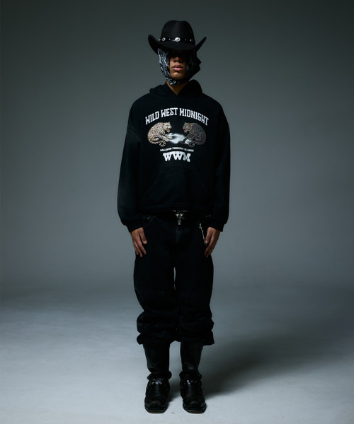 LIBERE(リベーレ)の「LIBERE リベーレ / MIDNIGHT GALLOP HOODY ミッドナイトギャロップフーディー パーカー / 255235-255236(パーカー・メンズ・ブラック/ネイビー・MEDIUM/LARGE)」の3枚目の写真
