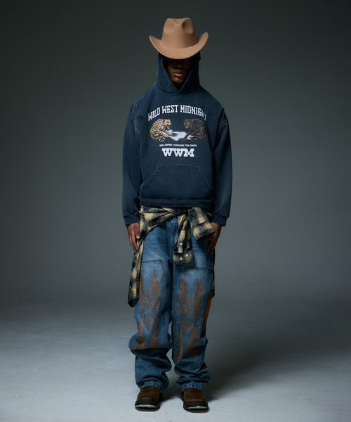 LIBERE(リベーレ)の「LIBERE リベーレ / MIDNIGHT GALLOP HOODY ミッドナイトギャロップフーディー パーカー / 255235-255236(パーカー・メンズ・ブラック/ネイビー・MEDIUM/LARGE)」の13枚目の写真
