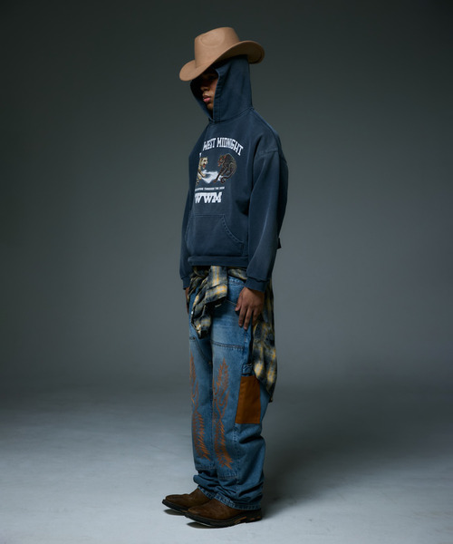 LIBERE(リベーレ)の「LIBERE リベーレ / MIDNIGHT GALLOP HOODY ミッドナイトギャロップフーディー パーカー / 255235-255236(パーカー・メンズ・ブラック/ネイビー・MEDIUM/LARGE)」の14枚目の写真